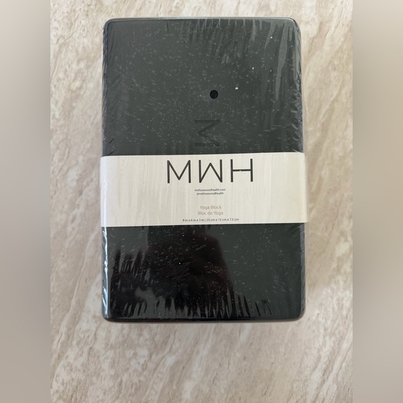 Other - MWH Black Yoga Block by Melissa Wood Health